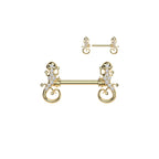 Piercing Téton LUCIA en Acier et Zirconium