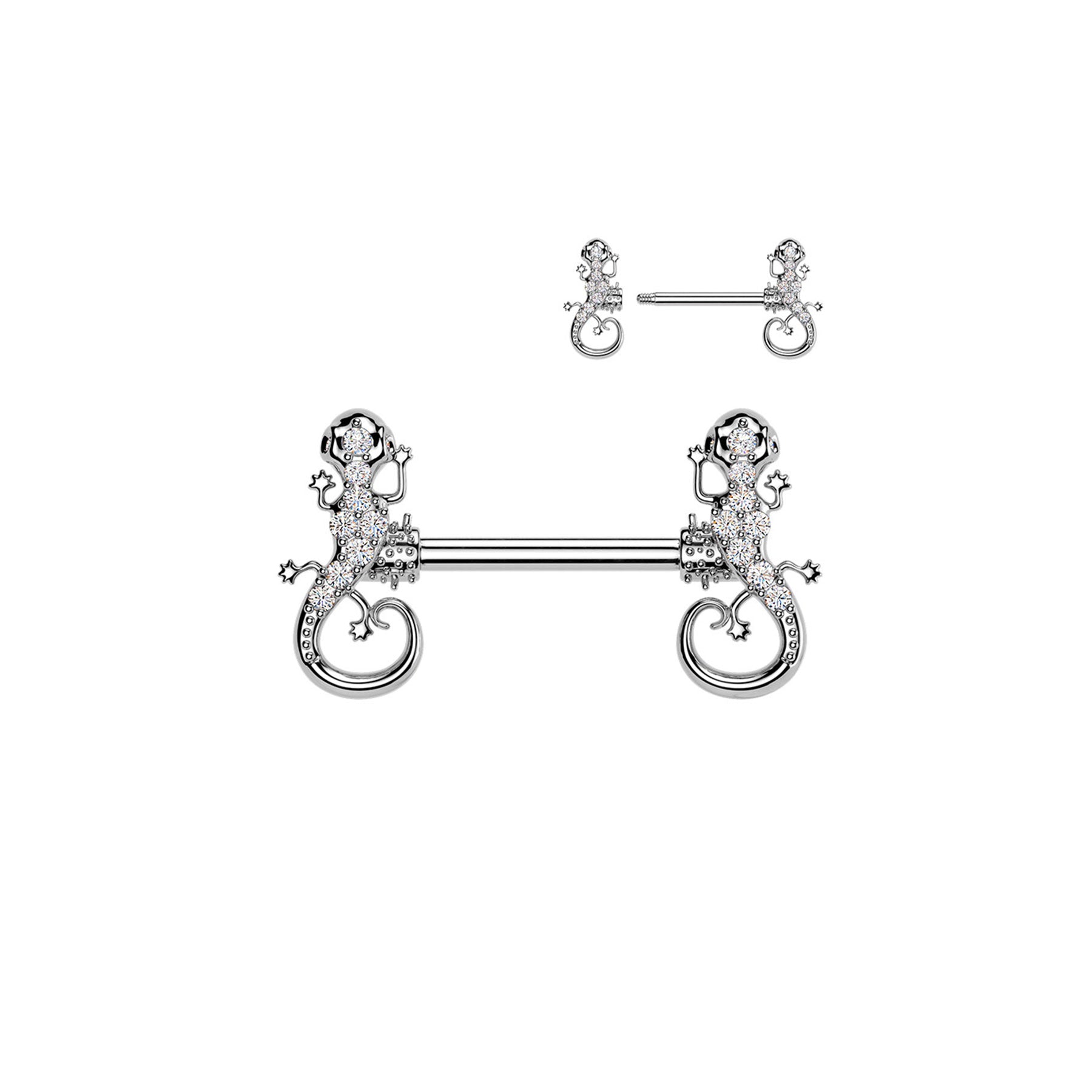 Piercing Téton LUCIA en Acier et Zirconium