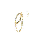 Piercing Oreille SUZANA en Titane et Oxydes de Zirconium
