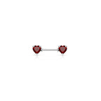 Piercing Téton BRIELLA en Acier et Zirconium