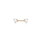 Piercing Téton BRIELLA en Acier et Zirconium
