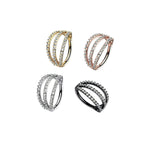 Piercing Oreille BRANDY en Acier et Oxydes de Zirconium