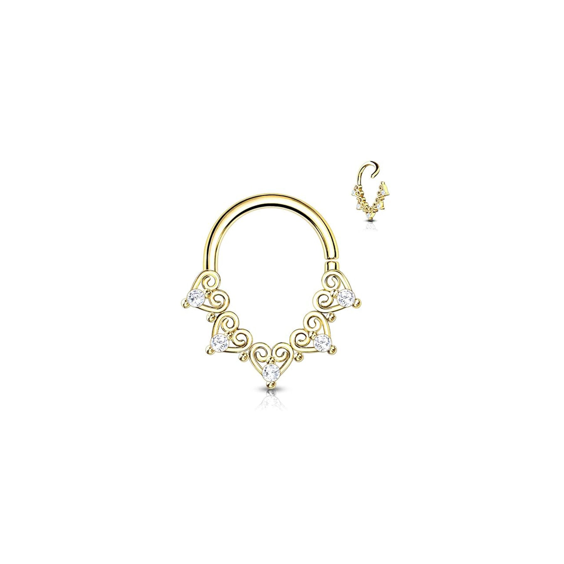 Piercing Nez CINDERELLA en Acier et Zirconium