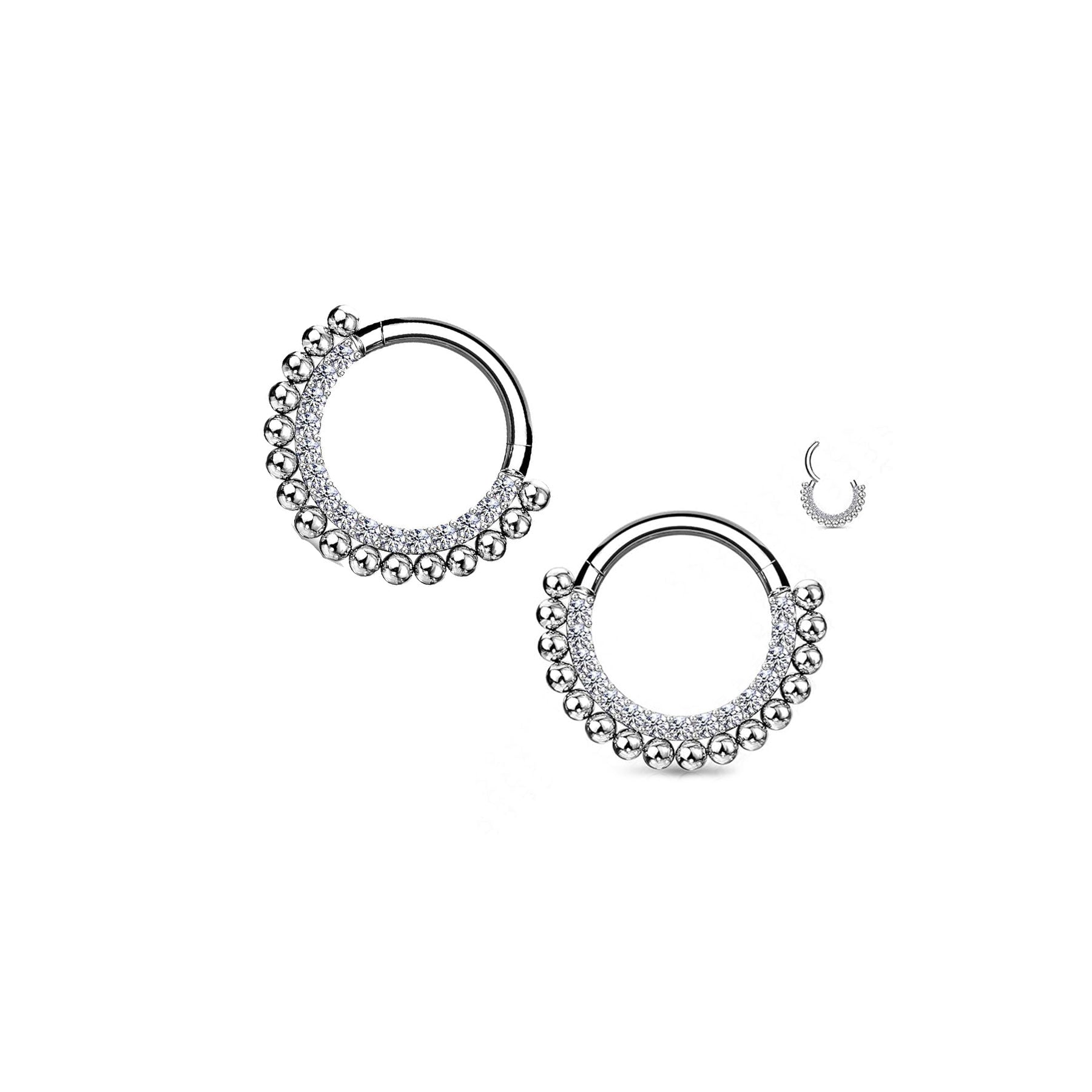 Piercing Oreille MYSTERIOUS en Titane et Zirconium