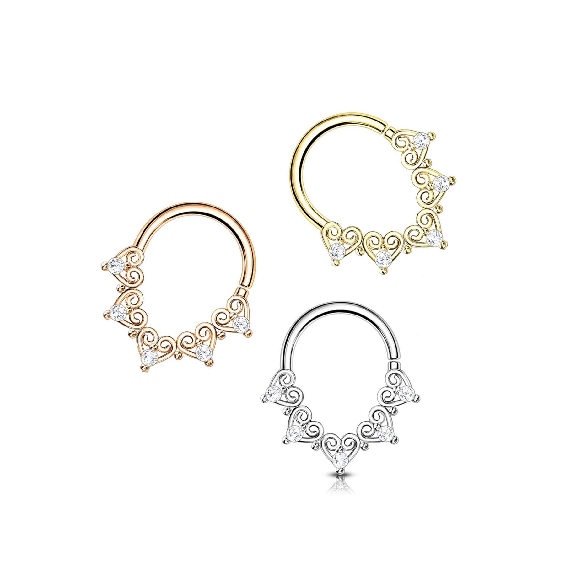 Piercing Nez CINDERELLA en Acier et Zirconium