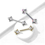 Piercing Téton NORA en Acier et Zirconium