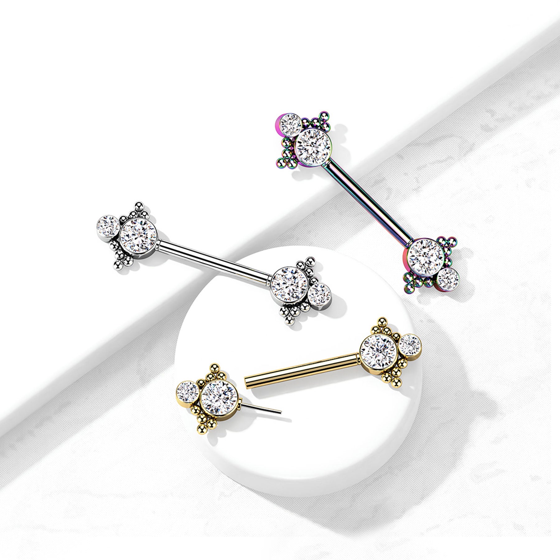 Piercing Téton NORA en Acier et Zirconium