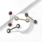 Piercing Téton LOUNA en Acier et Zirconium