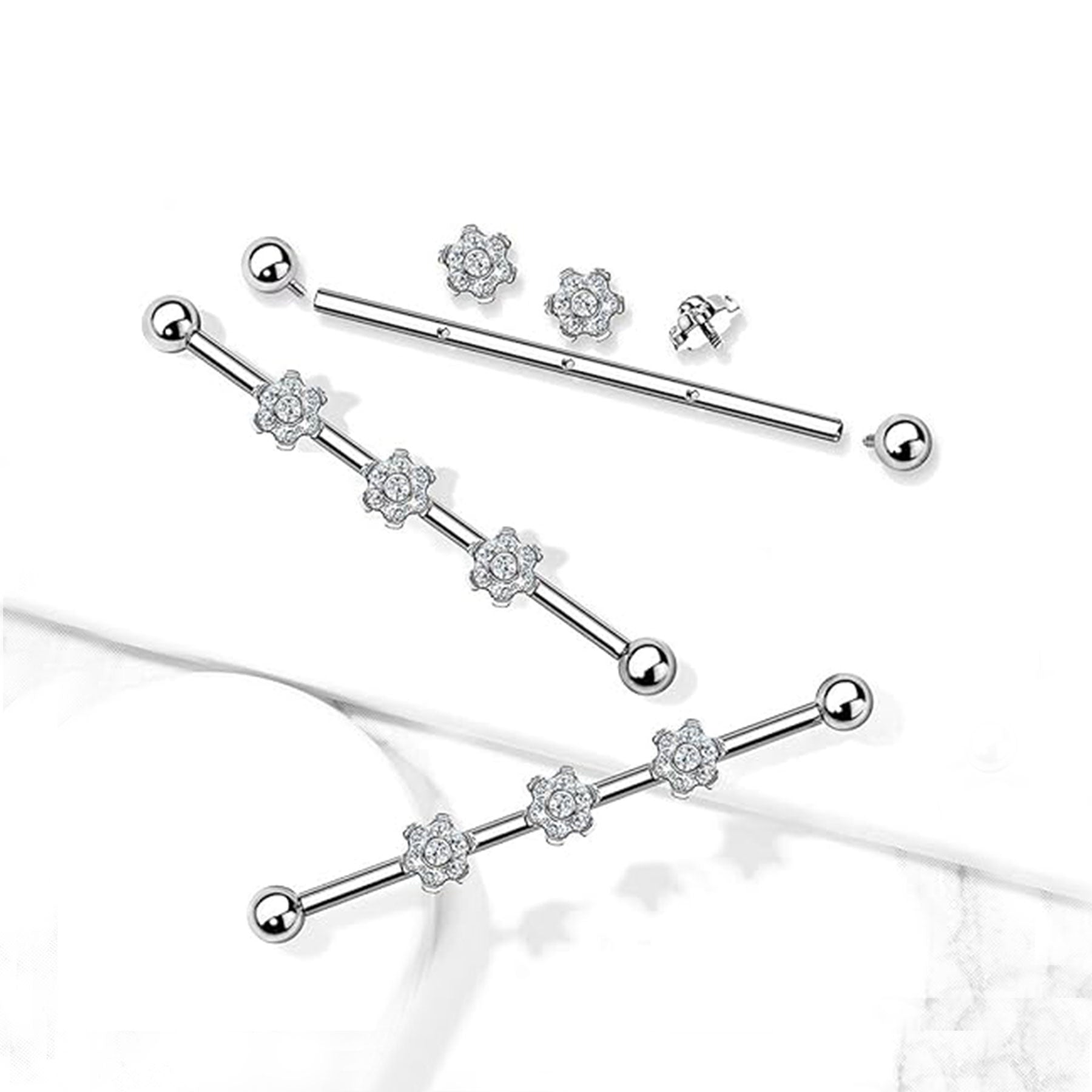 Piercing Oreille MEADOW en Titane et Oxyde de Zirconium