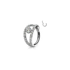 Piercing Oreille ALBA en Acier et Oxydes de Zirconium