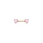 Piercing Téton BRIELLA en Acier et Zirconium