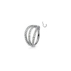 Piercing Oreille BRANDY en Acier et Oxydes de Zirconium