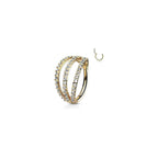 Piercing Oreille BRANDY en Acier et Oxydes de Zirconium