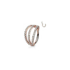 Piercing Oreille BRANDY en Acier et Oxydes de Zirconium