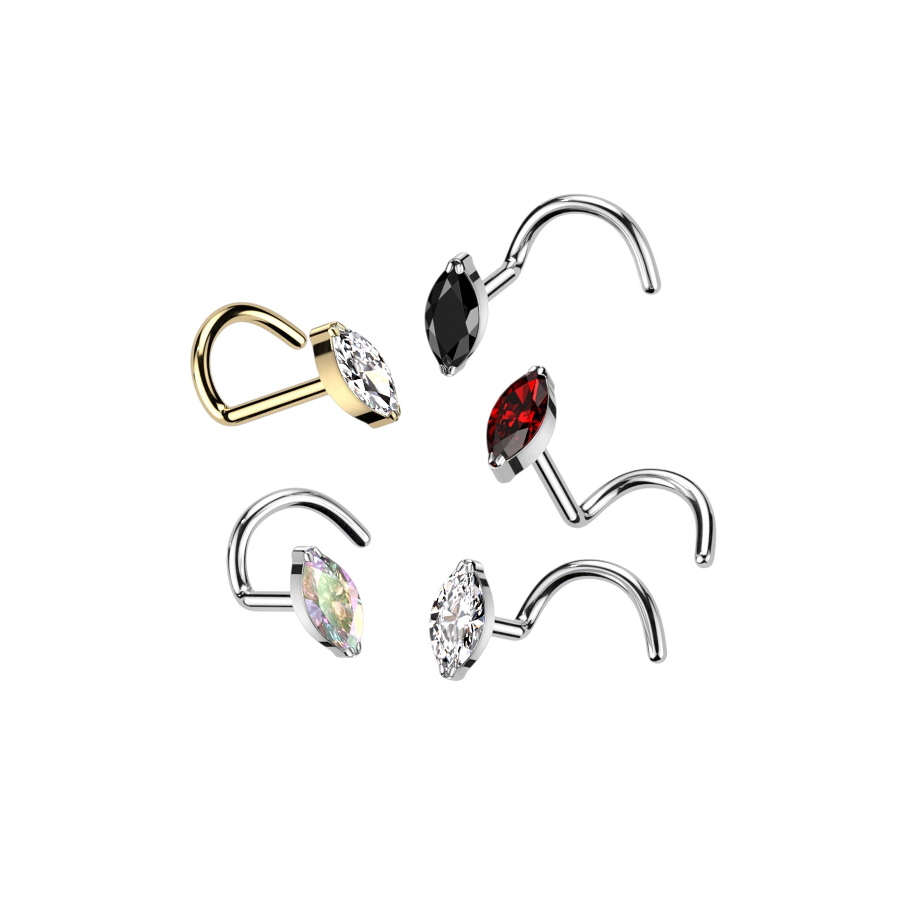 Piercing Nez AKIVA en Titane et Zirconium