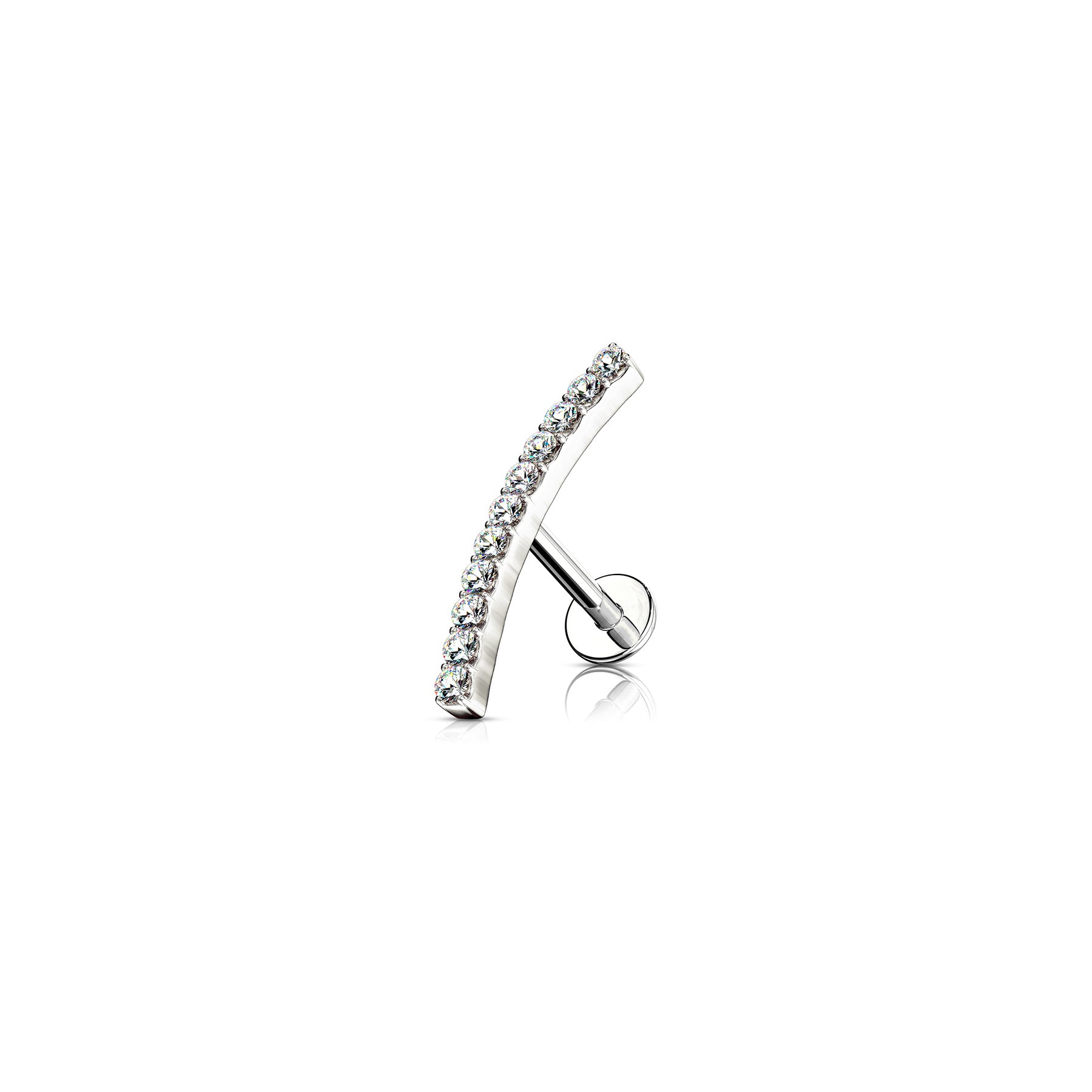 Piercing Labret AKYLA en Acier et Zirconium