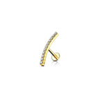 Piercing Labret AKYLA en Acier et Zirconium