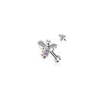 Piercing Labret AMANDA en Acier et Zirconim