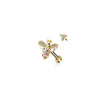 Piercing Labret AMANDA en Acier et Zirconim