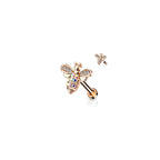 Piercing Labret AMANDA en Acier et Zirconim