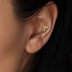 Piercing Labret AMANDA en Acier et Zirconim