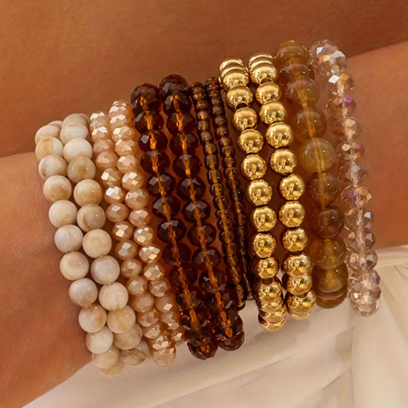 Set 12 de bracelets AMBER