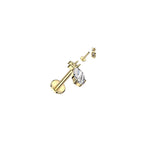 Piercing Labret ANALEA en Titane et Zirconium
