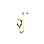 Piercing Oreille ANDREA en Acier et Zirconium