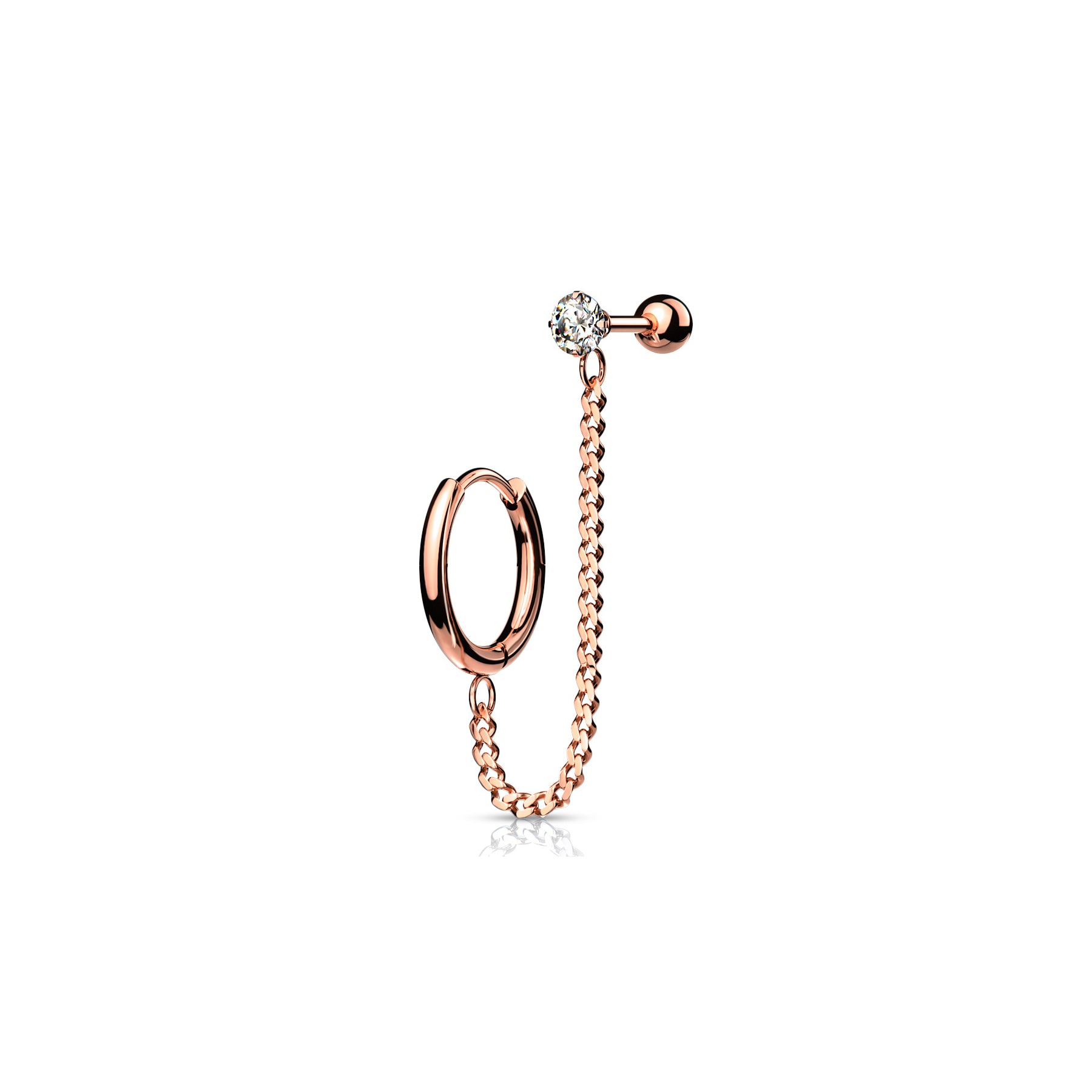 Piercing Oreille ANDREA en Acier et Zirconium