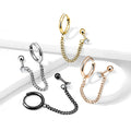 Piercing Oreille ANDREA en Acier et Zirconium