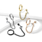 Piercing Oreille ANDREA en Acier et Zirconium