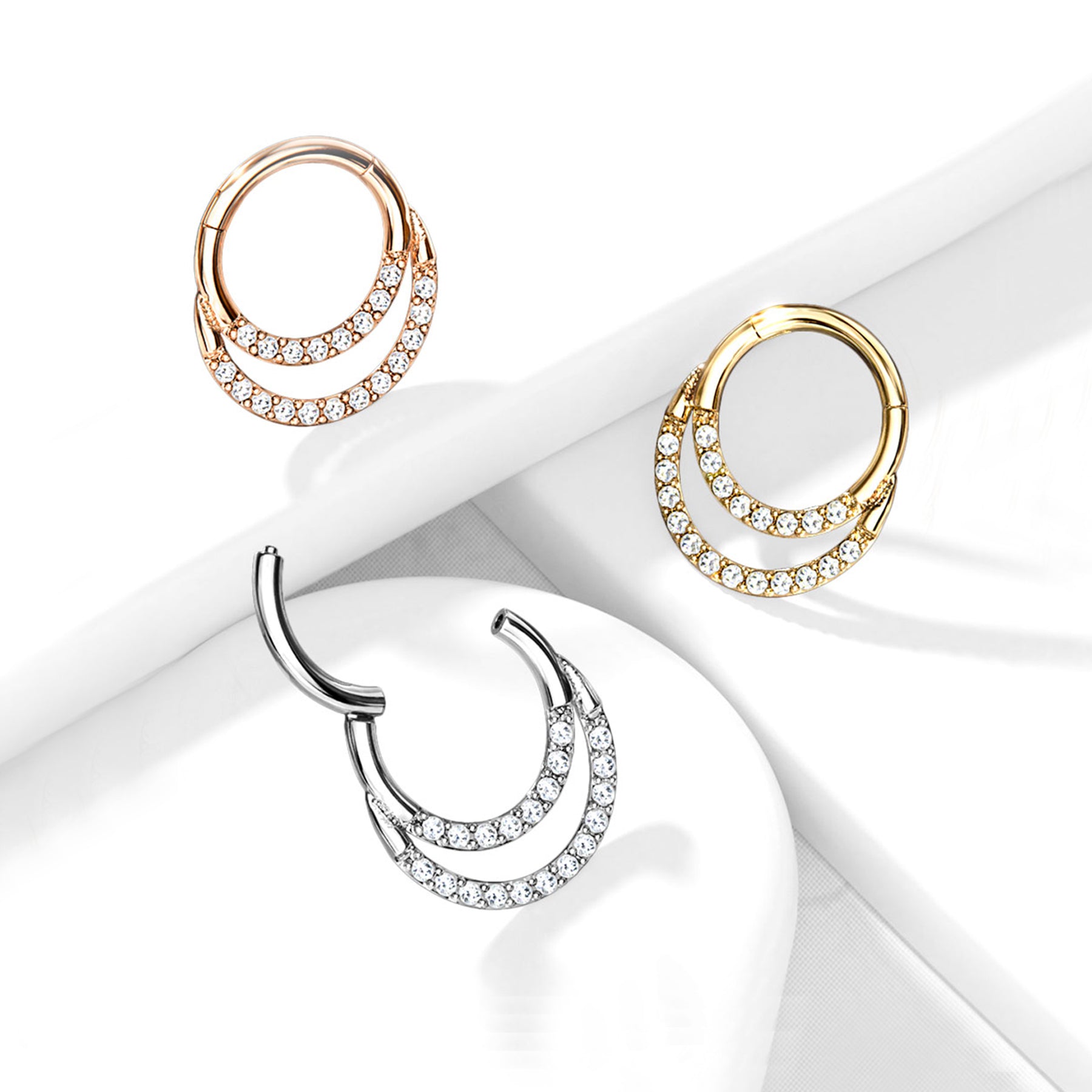 Piercing Oreille / Nez ANIKA en Acier et Zirconium