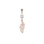 Piercing Nombril ANITA en Acier et Zirconium