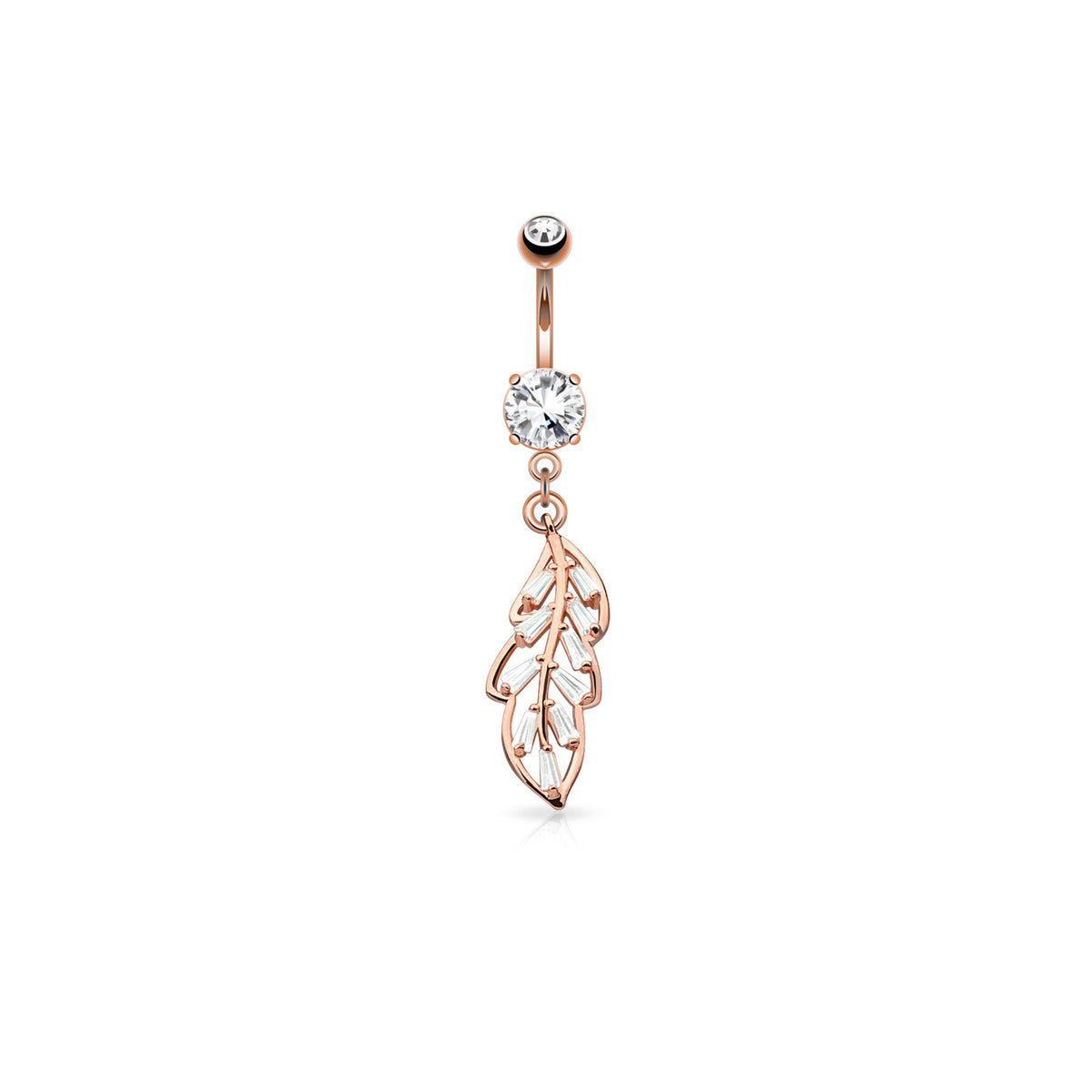 Piercing Nombril ANITA en Acier et Zirconium