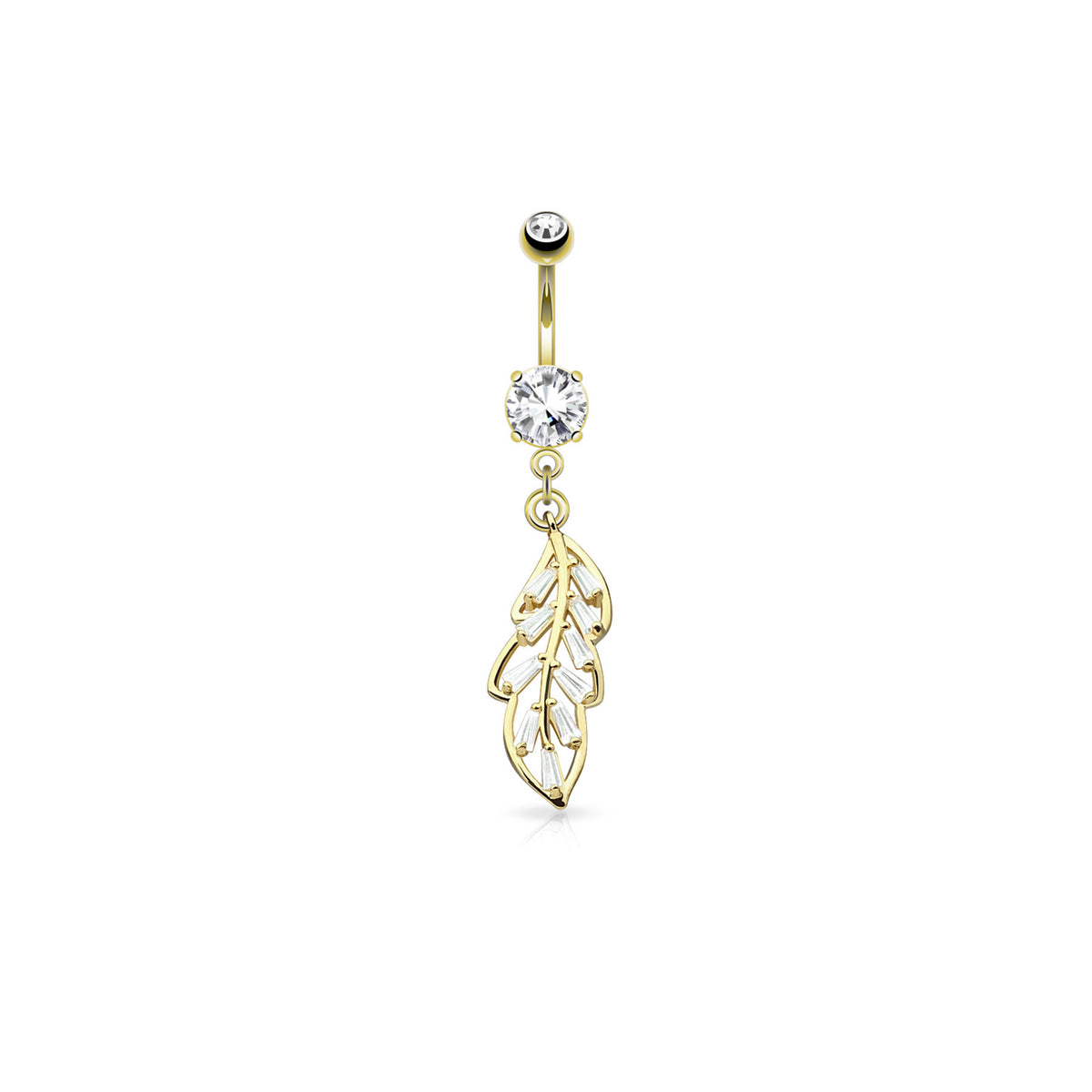 Piercing Nombril ANITA en Acier et Zirconium