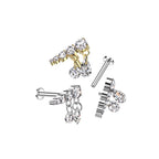 Piercing Labret ARAEA en Titane et Zirconium