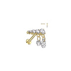 Piercing Labret ARAEA en Titane et Zirconium