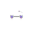 Piercing Téton AUDRA en Acier et Oxydes de Zirconium