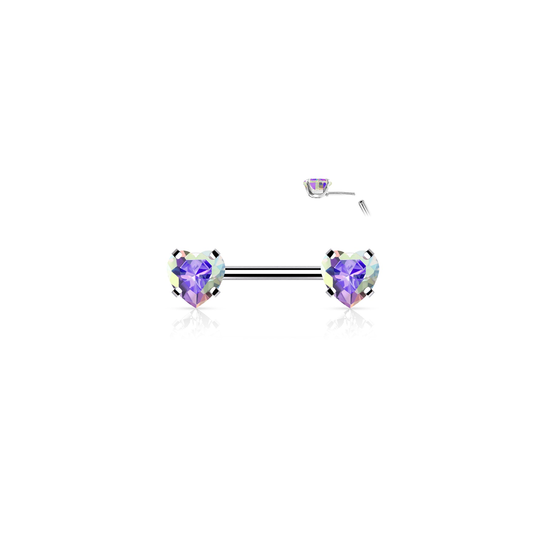 Piercing Téton AUDRA en Acier et Oxydes de Zirconium