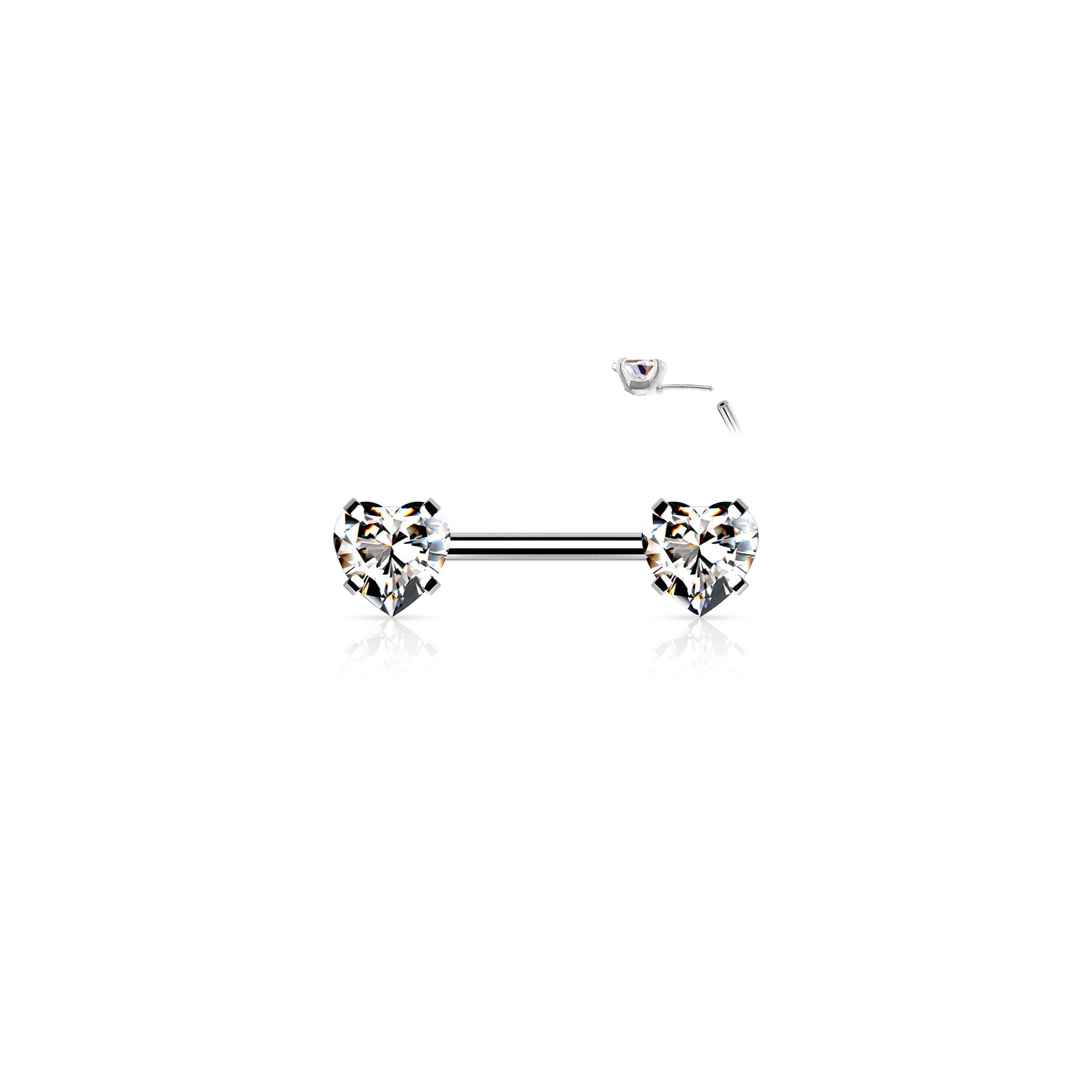 Piercing Téton AUDRA en Acier et Oxydes de Zirconium