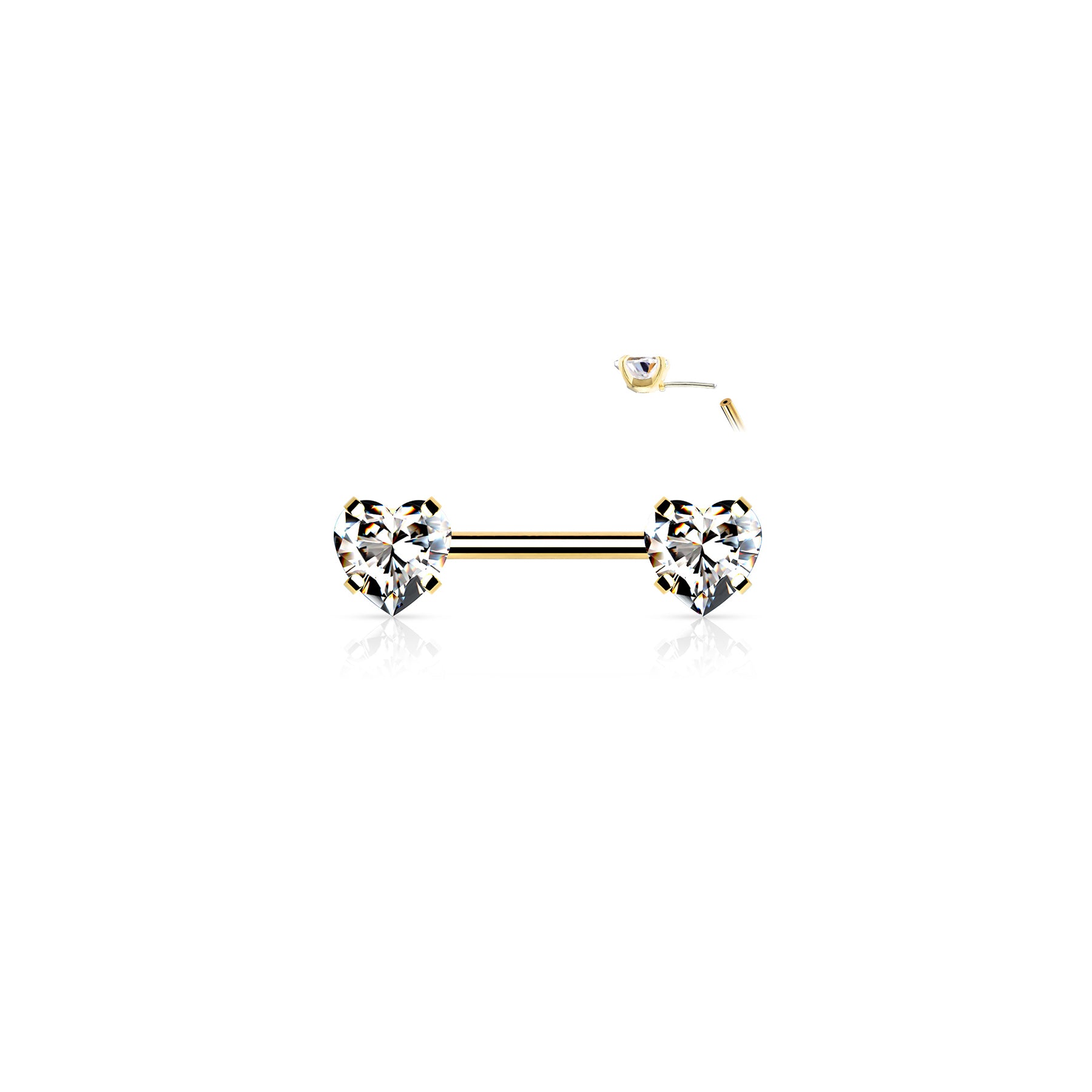 Piercing Téton AUDRA en Acier et Oxydes de Zirconium
