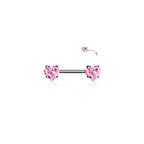 Piercing Téton AUDRA en Acier et Oxydes de Zirconium