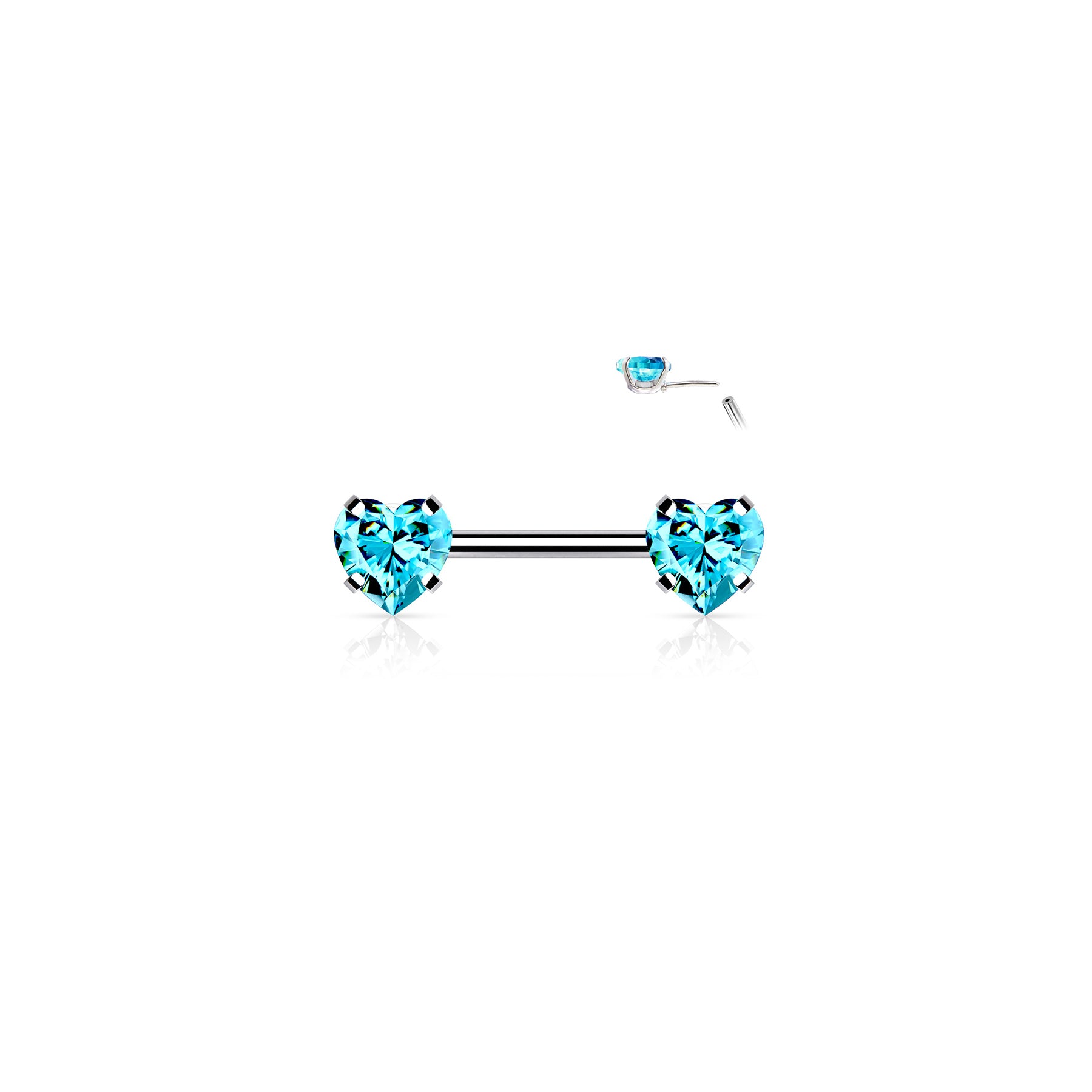 Piercing Téton AUDRA en Acier et Oxydes de Zirconium