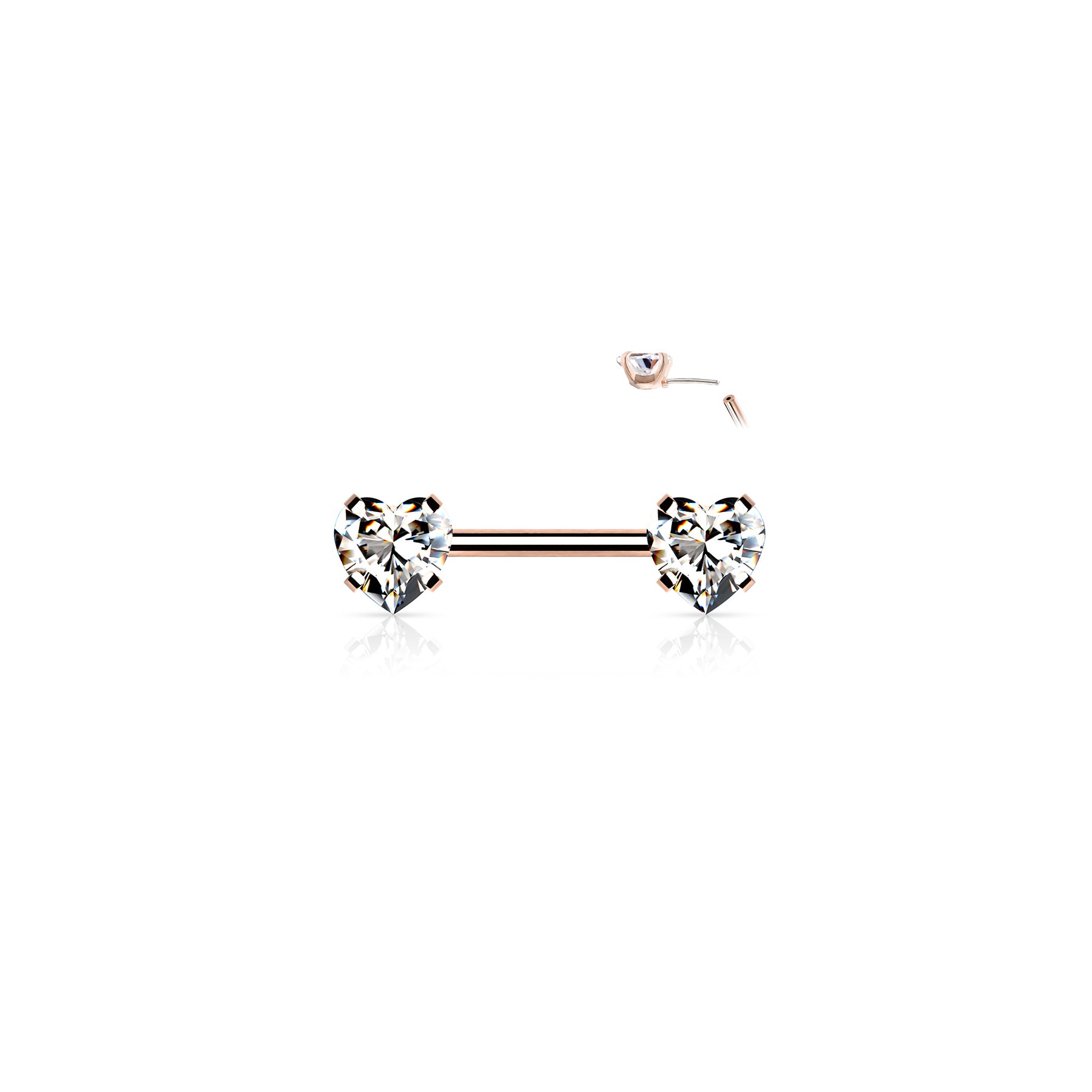 Piercing Téton AUDRA en Acier et Oxydes de Zirconium