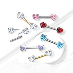 Piercing Téton AUDRA en Acier et Oxydes de Zirconium