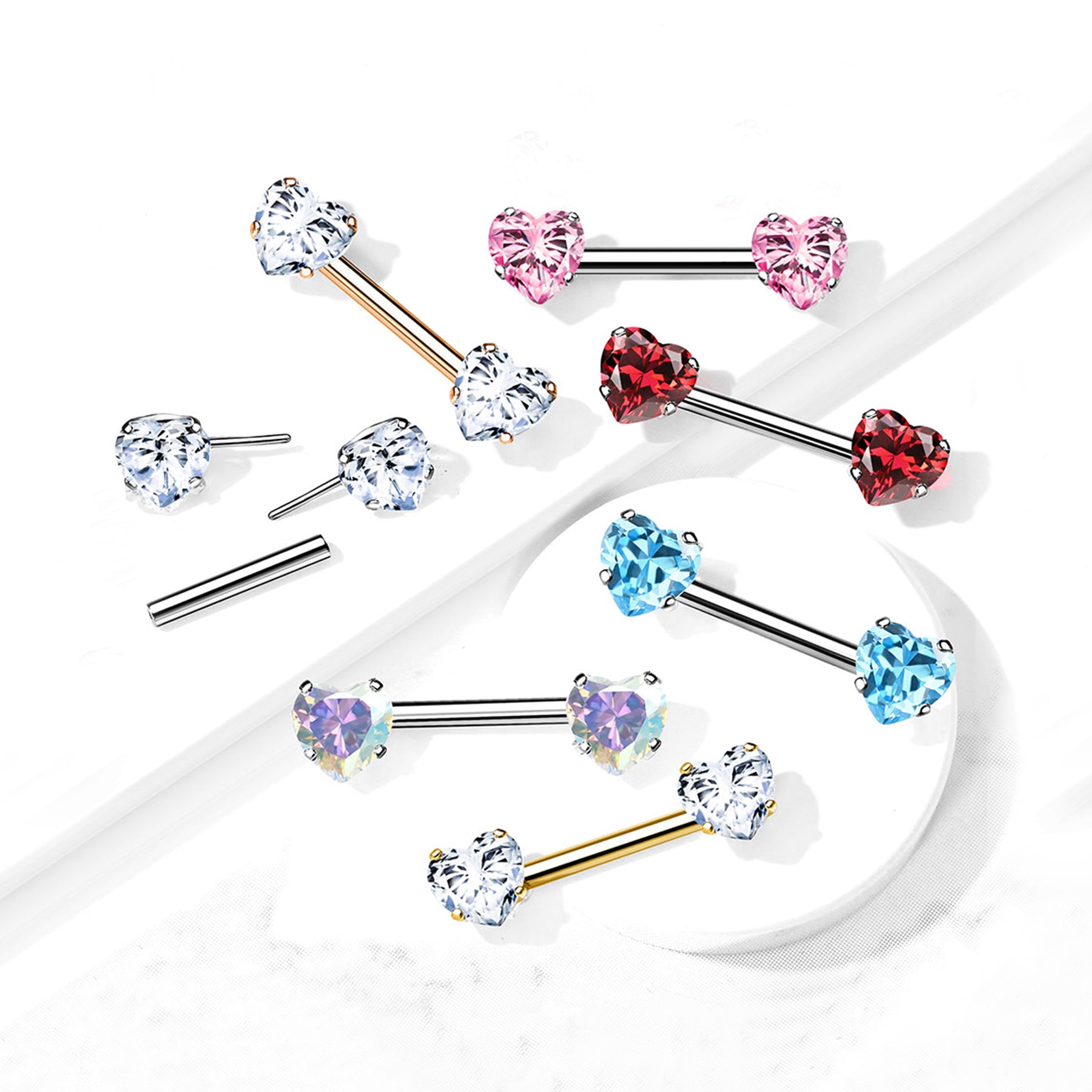 Piercing Téton AUDRA en Acier et Oxydes de Zirconium