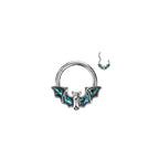 Piercing Oreille ou Nez AVA en Acier et Abalone