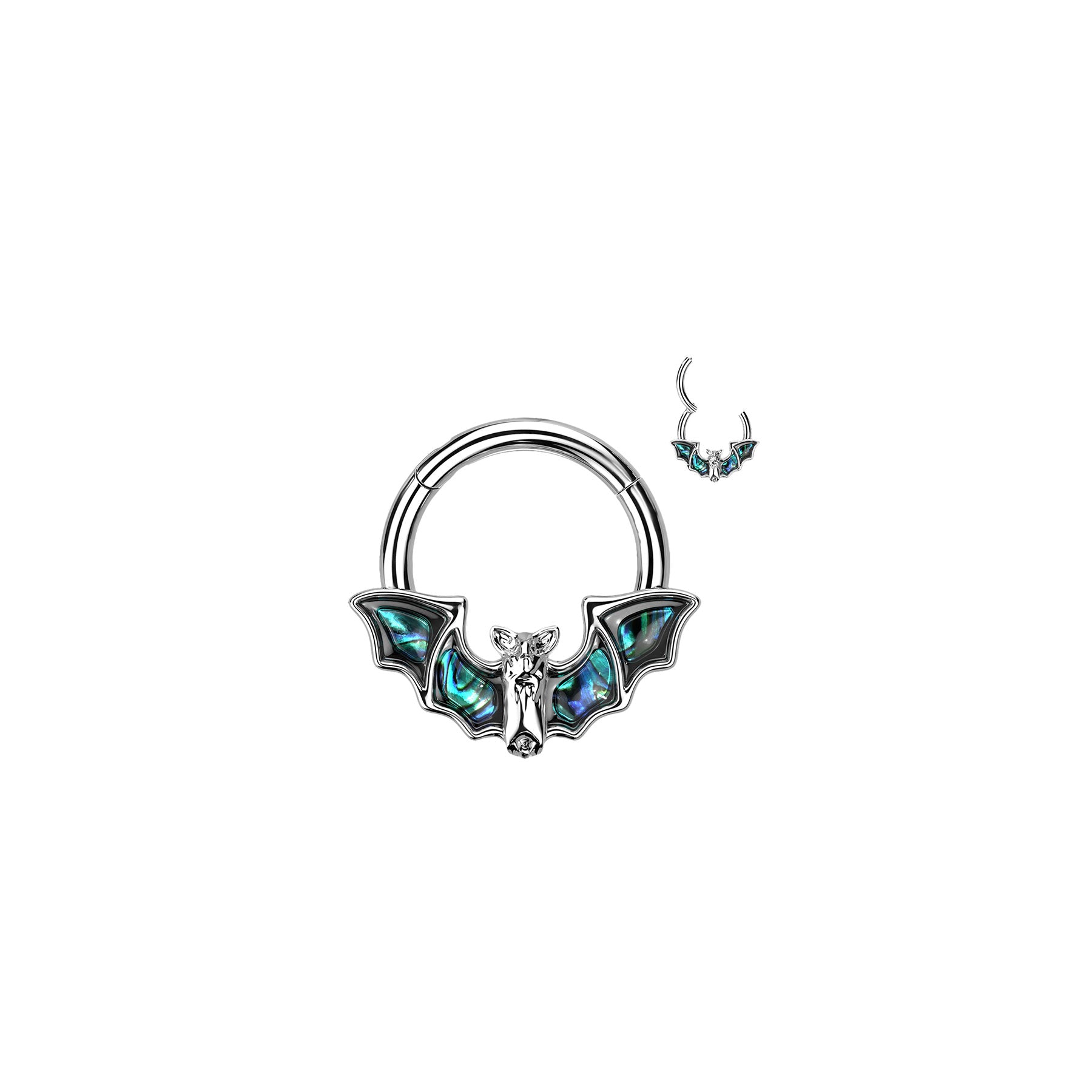 Piercing Oreille ou Nez AVA en Acier et Abalone