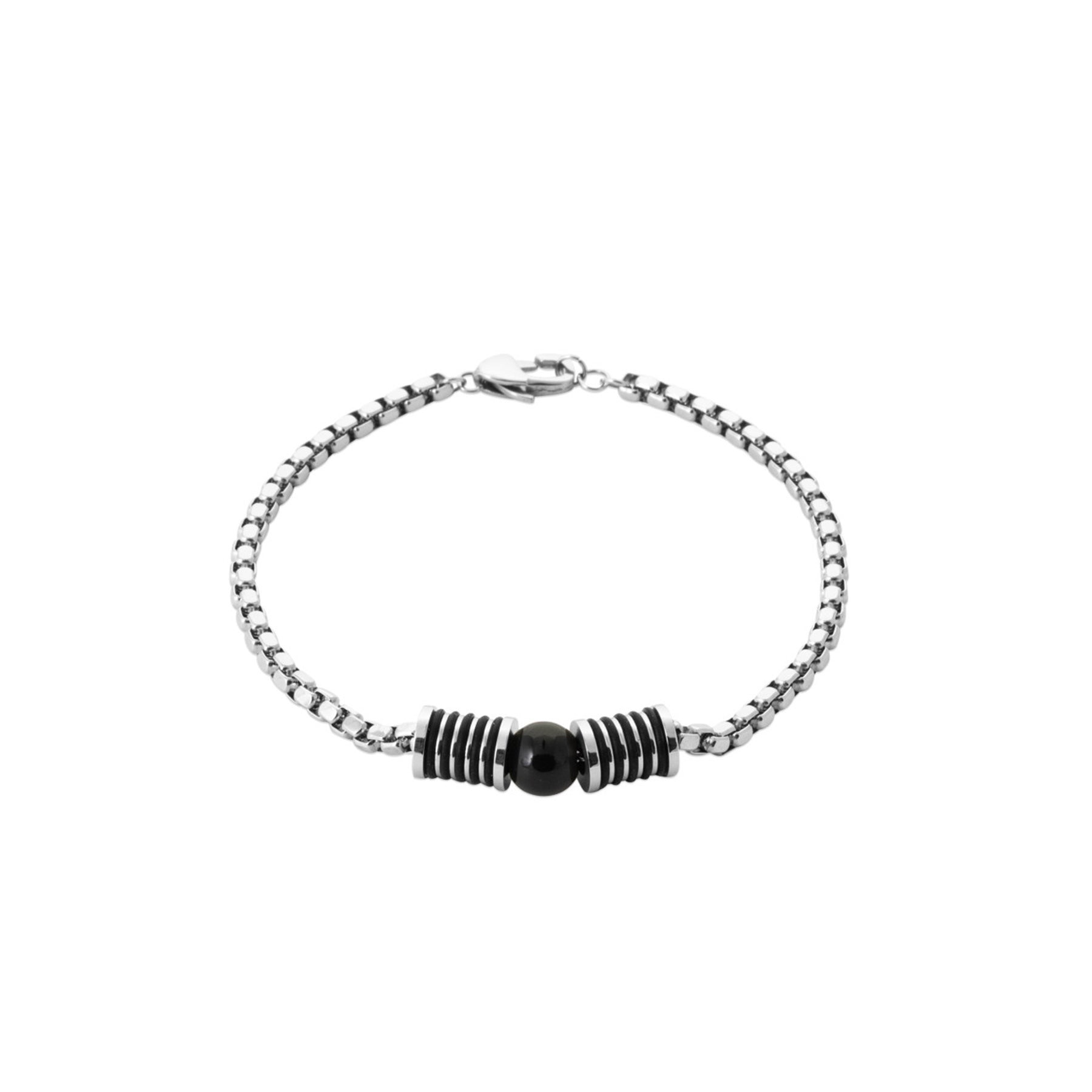 Bracelet ACHILLE en Acier et Agate