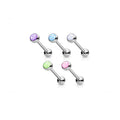 Lot de 5 Piercings Barbell ALESSIA en Acier et Epoxy